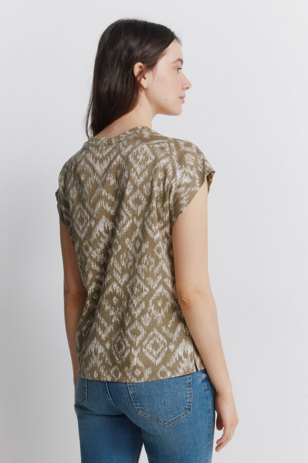 Springfield Straight high-rise jeans beige