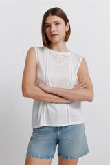 Springfield Crochet vest top printed