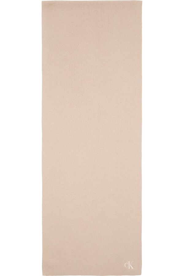 Calvin Klein CK Jersey-Knit Scarf marron