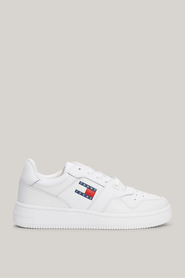 Tommy Jeans Tommy Jeans women's basketball platform with flag  white