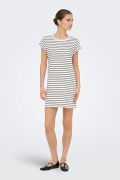 Only Vestido corto estampado rayas