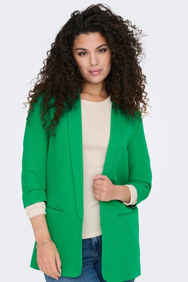 Springfield 3/4-length sleeve blazer with lapels green