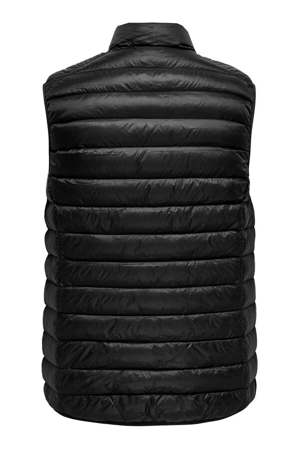 Only & Sons Lightweight puffer gilet black