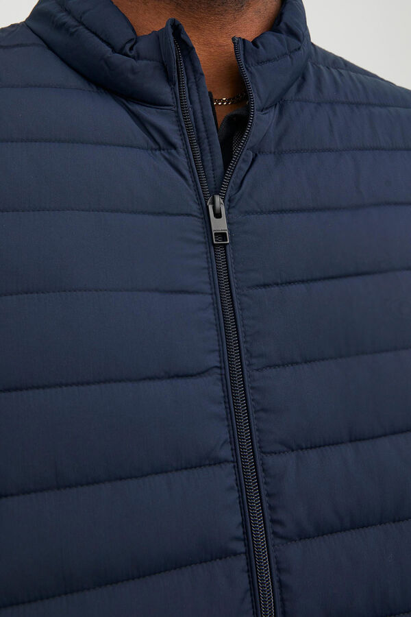 Springfield PLUS recycled polyester quilted gilet navy