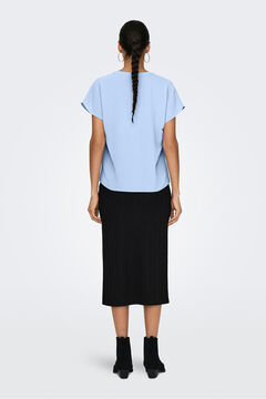 JDY Blusa manga corta lino