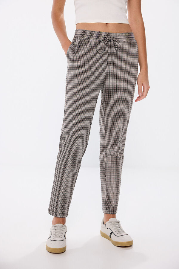 Springfield Calça jogger ponto circular cinza claro