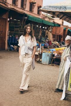 Springfield Linen cargo trousers