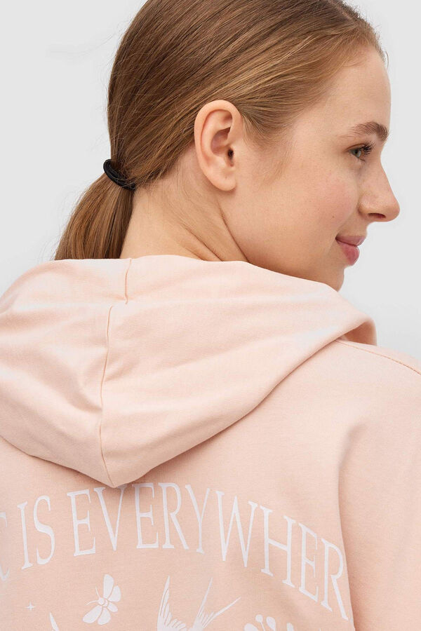 Inside Sudadera Con Capucha rosa