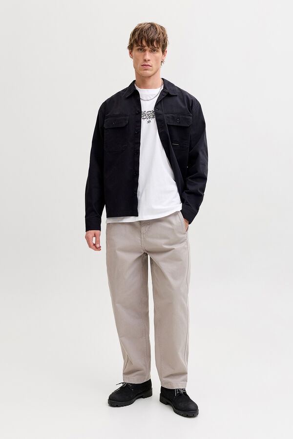 Jack & Jones Camiseta b&aacute;sica manga corta blanco