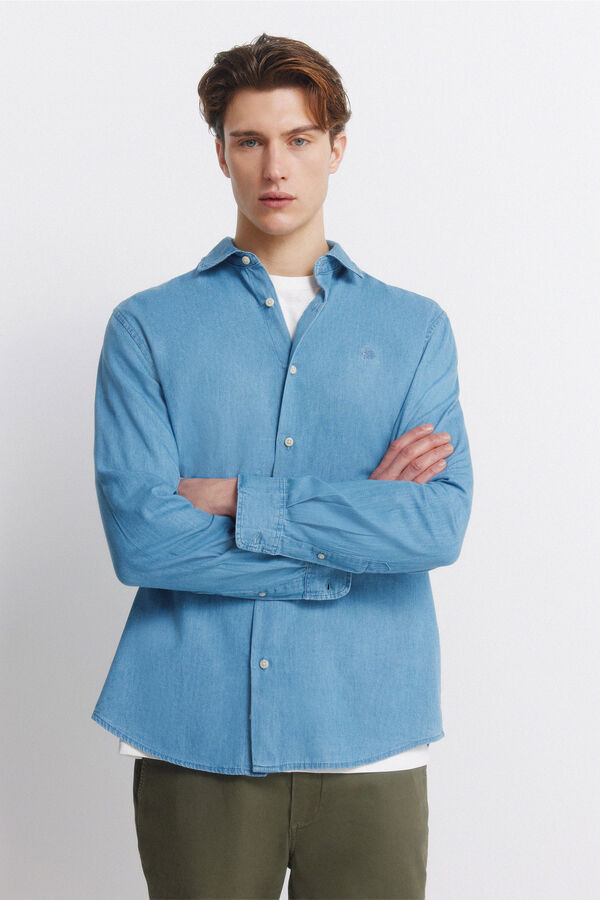 Springfield Denim shirt blue