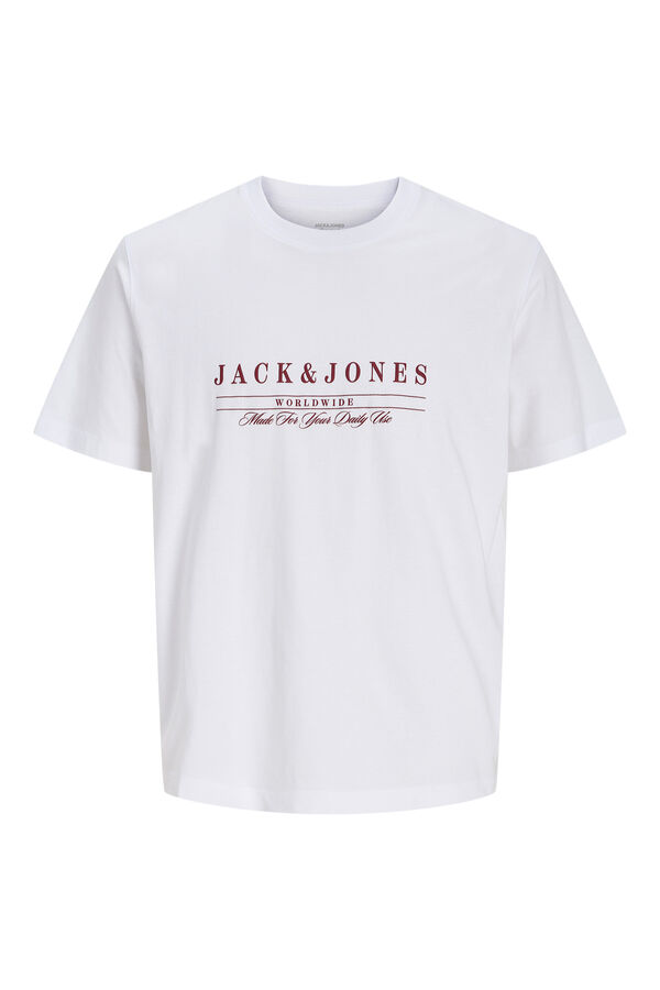 Jack & Jones Cotton relaxed T-shirt white
