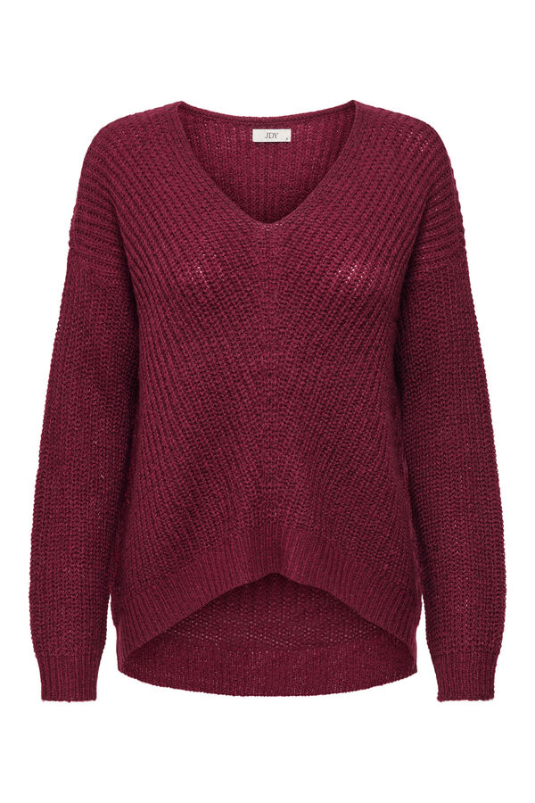 JDY V-neck jumper pink
