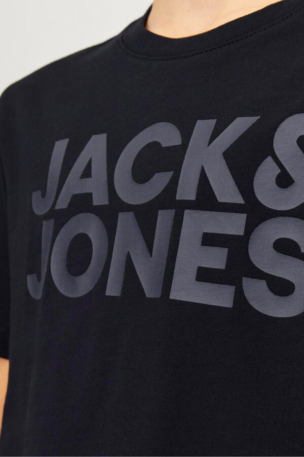 Jack & Jones Junior Camiseta de manga corta b&aacute;sica negro