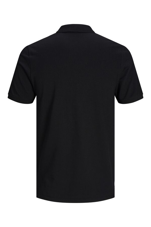 Jack & Jones Piqu&eacute; slim fit polo shirt black
