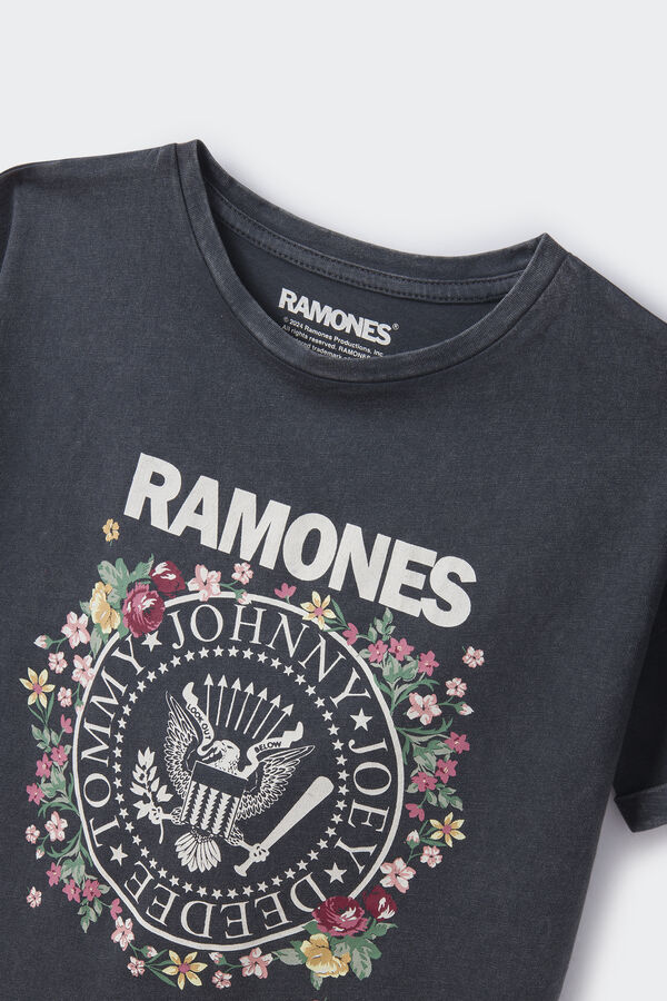 Springfield A Ramones lány pólója szürke