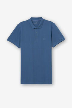 Springfield Piqué Polo Shirt steel blue