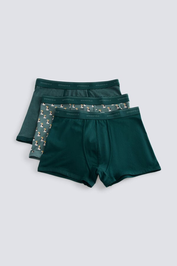 Springfield Pack of 3 dog boxers green