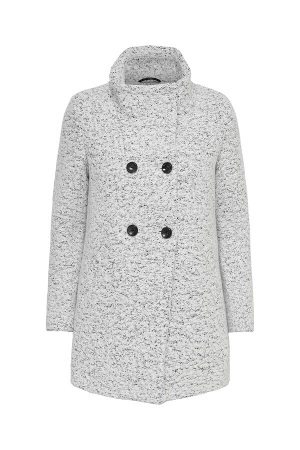 Only Midi teddy coat white