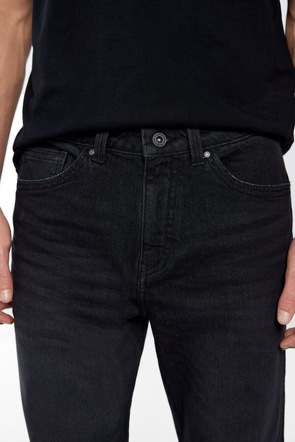 Springfield Jeans regular noir délavé demi gris