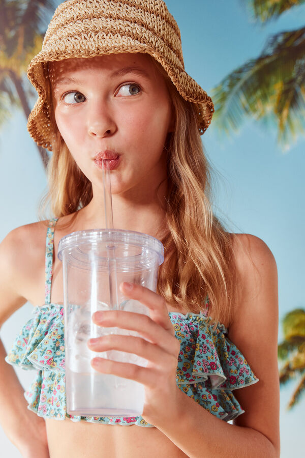 Springfield Kids Bikini sa cvetnim dezenom za devojčice Zelena