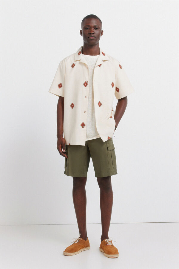 Springfield Bermuda cargo coupe confort imprim&eacute;