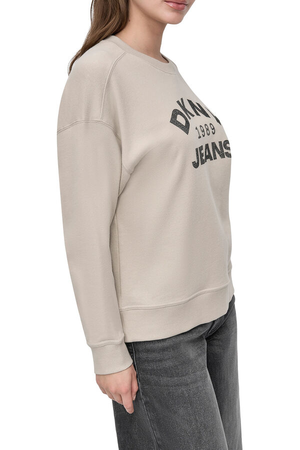 DKNY Sudadera logo dkny kaki