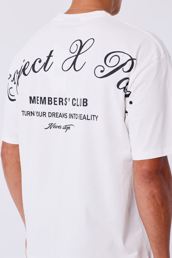Project X Paris Camiseta logo manga corta blanco