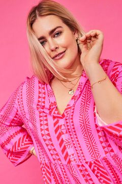 Only Carmakoma Vestido corto estampado talla grande