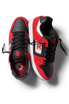 Springfield Leather skate trainers royal red