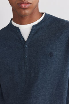 Springfield Double neck Henley long sleeve T-shirt