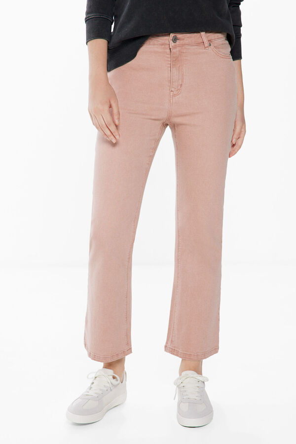Springfield Jeans Color Kick Flare rosa