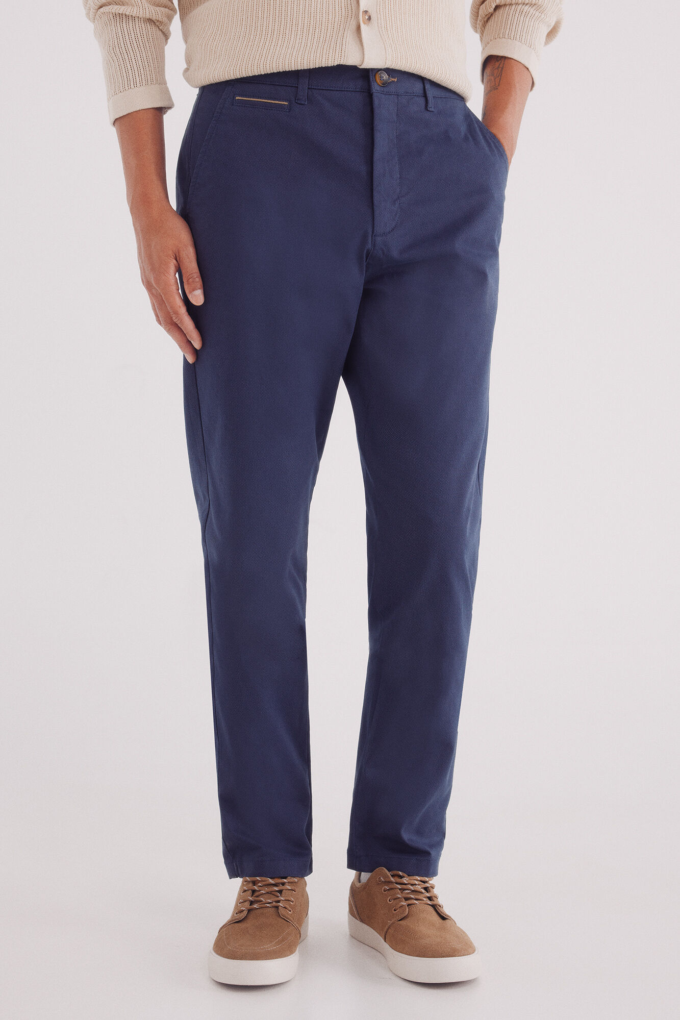 Springfield Slim fit micro-printed chinos pants