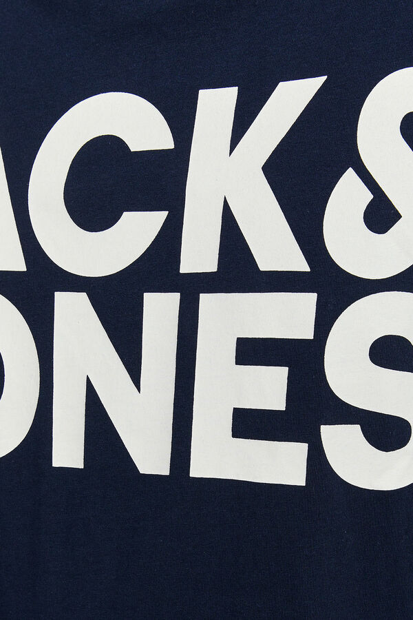 Jack & Jones PLUS Camiseta b&aacute;sica logo azul