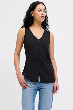 Jack & Jones Chaleco largo punto jacquard