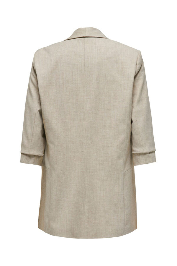 Only Blazer abierta manga remangada gris