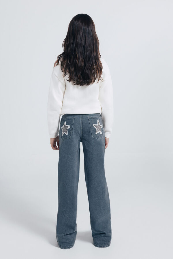 Springfield Kids Farmerke sa zvezdom za devojčice Siva