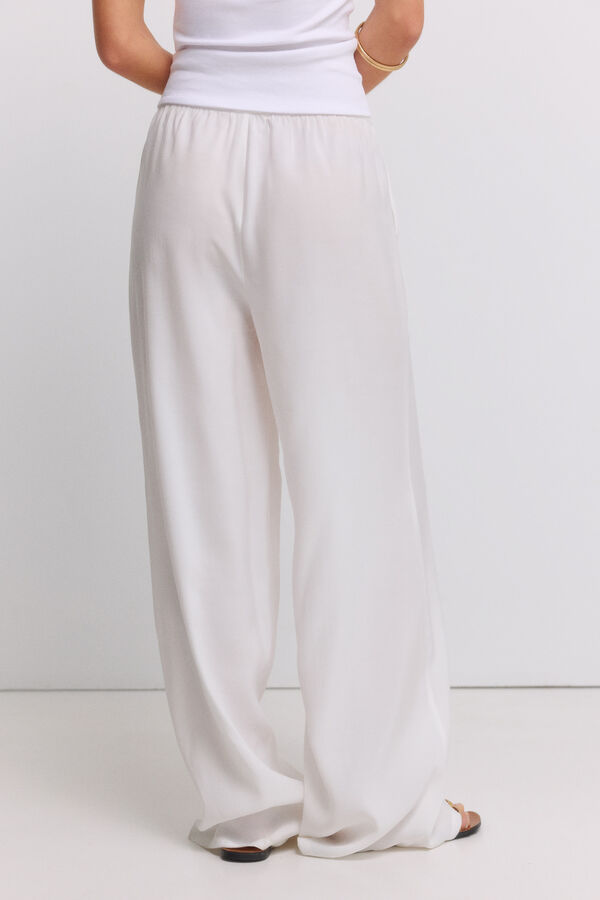 Springfield Pantalon jogger large blanc