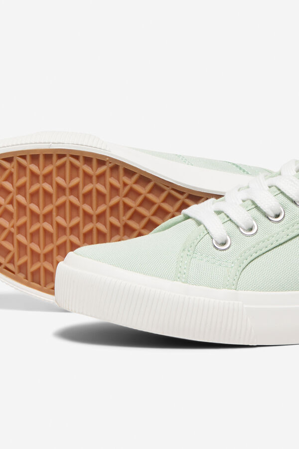 Only Canvas low-top sneaker beige