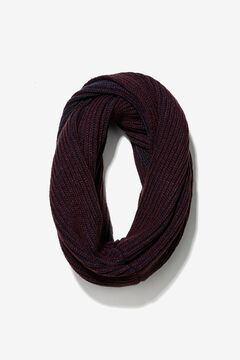 Tiffosi jersey-knit braided knit neck brown
