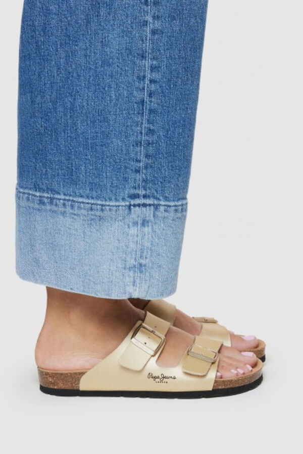 Pepe Jeans Buckle anatomical sandals printed