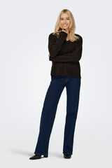 Only Pullover mit V - Ausschnitt Nude