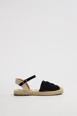 Inside Jute flat sandals black