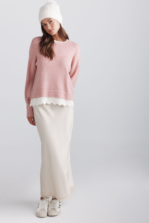 Springfield Lace jumper pink