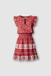 Pepe Jeans Vestido corto manga mariposa