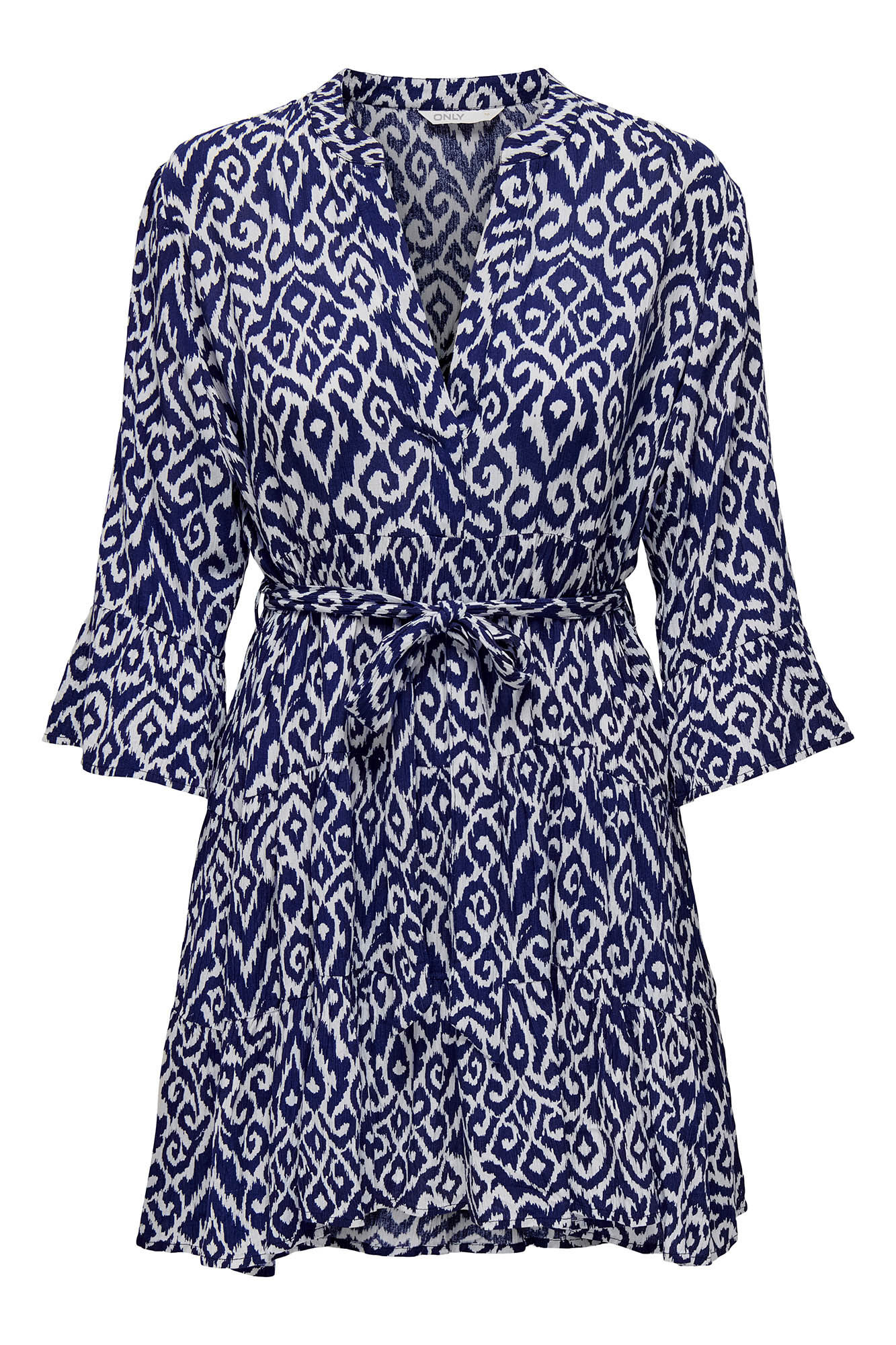 Only Vestido curto manga francesa