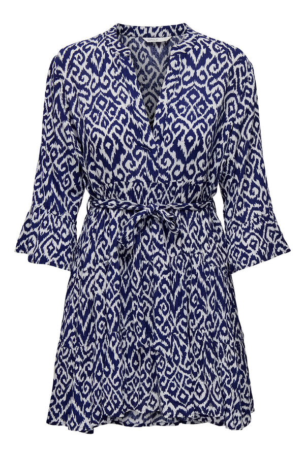 Only Francia ujjú rövid ruha kék