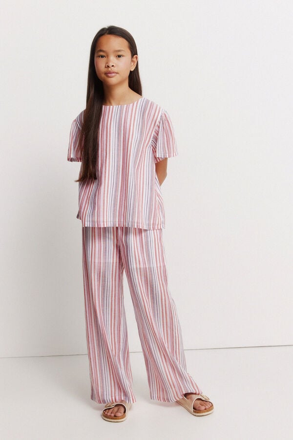 Springfield Kids Lurex pantalone za devojčice Ljubičasta