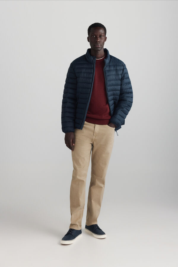Springfield Plain round neck jumper red