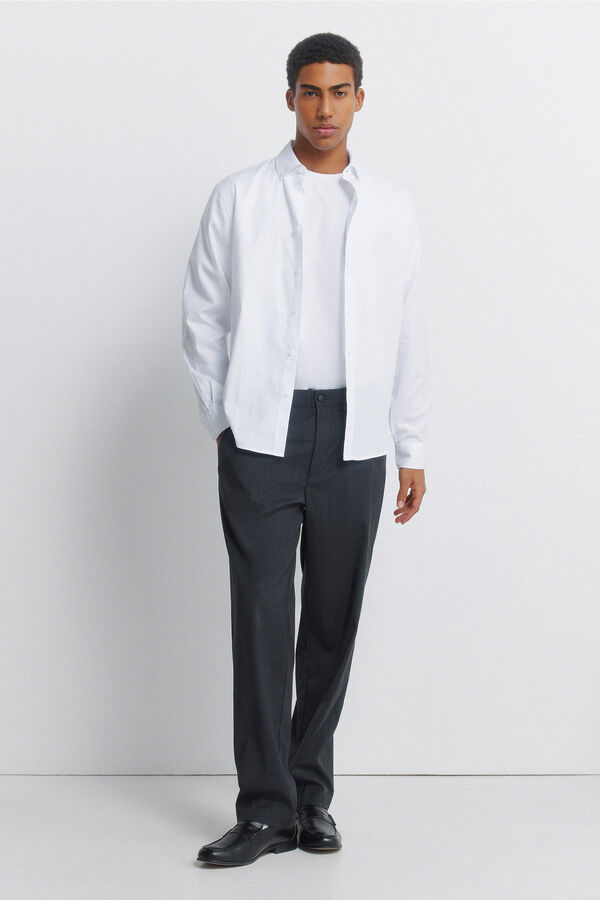 Springfield Camisa estructura blanco