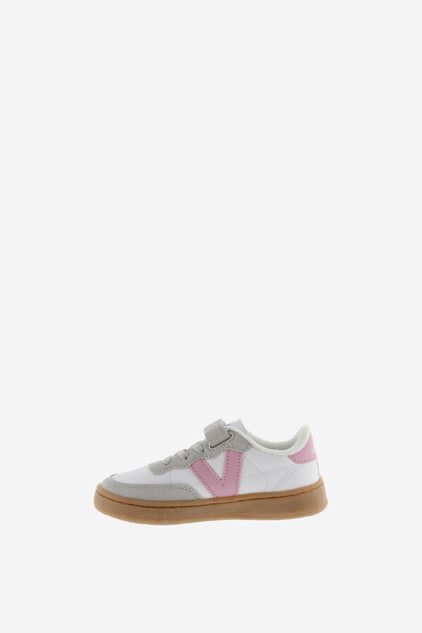 Victoria Kids Children's sneakers with contrasting details and elastic laces pink